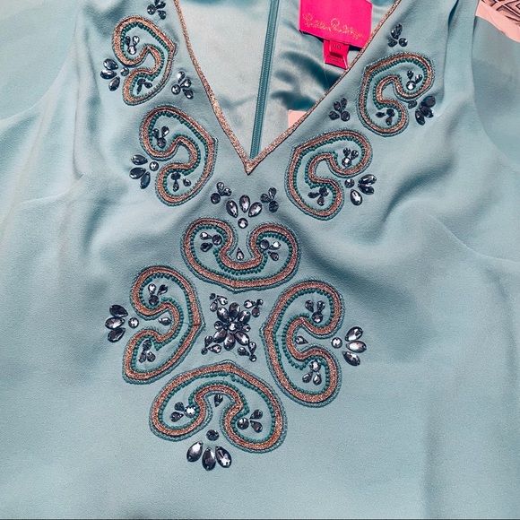 Lilly Pulitzer Penelope Shift Dress in Blue Ibiza - Picture 4 of 7